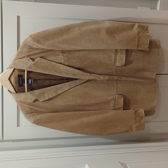 Men's 42R Suede Claiborne Blazer - Picture 1 of 4
